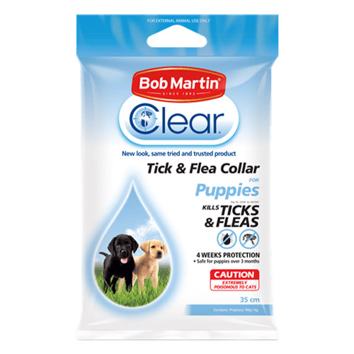 Bob Martin Clear Tick & Flea Collar for Dog Supplies