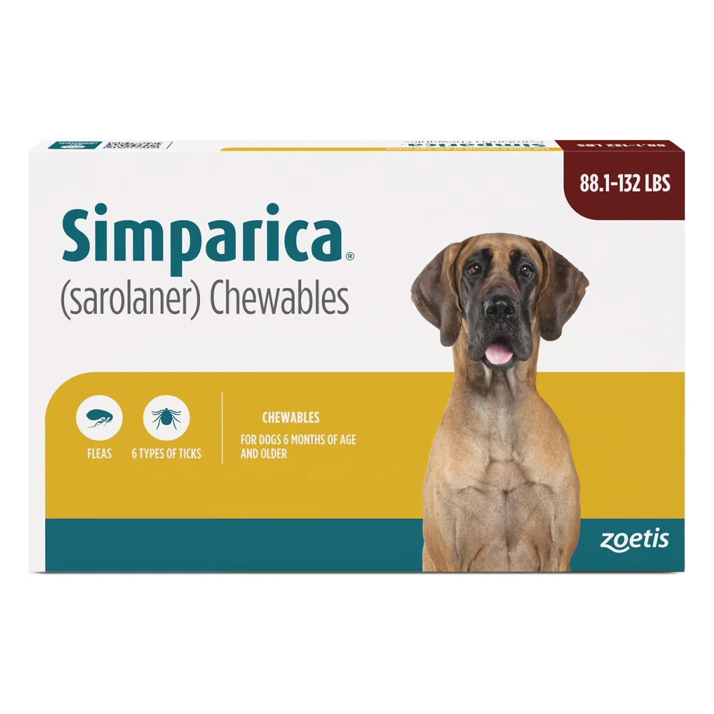 Simparica Chewables for Dogs above 88 lbs (Brown)