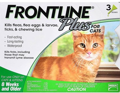 Frontline Plus for Cats Flea and Tick Prevention