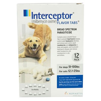 Interceptor For Dogs 51-100 Lbs (white) 6 Chews