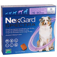 Nexgard Spectra Tab Large Dog 33-66 Lbs Purple 3 Pack