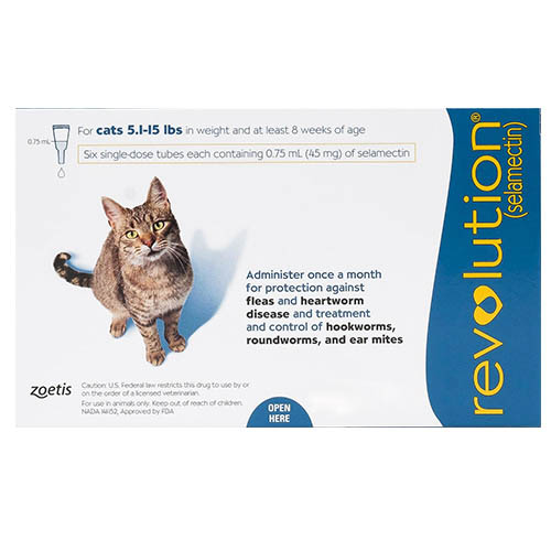 Revolution For Cats 5 -15lbs (blue) 12 Doses